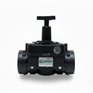 Válvula Hidraúlica Básica Plástica Rosca 1″1/2 C/Controle de Fluxo P/Irrig